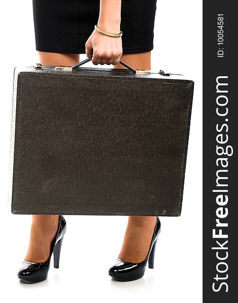 Woman And Attache Case