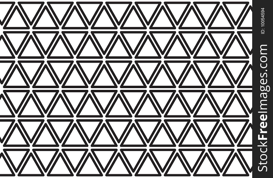 Retro rhythmic w/b triangle pattern. Retro rhythmic w/b triangle pattern.