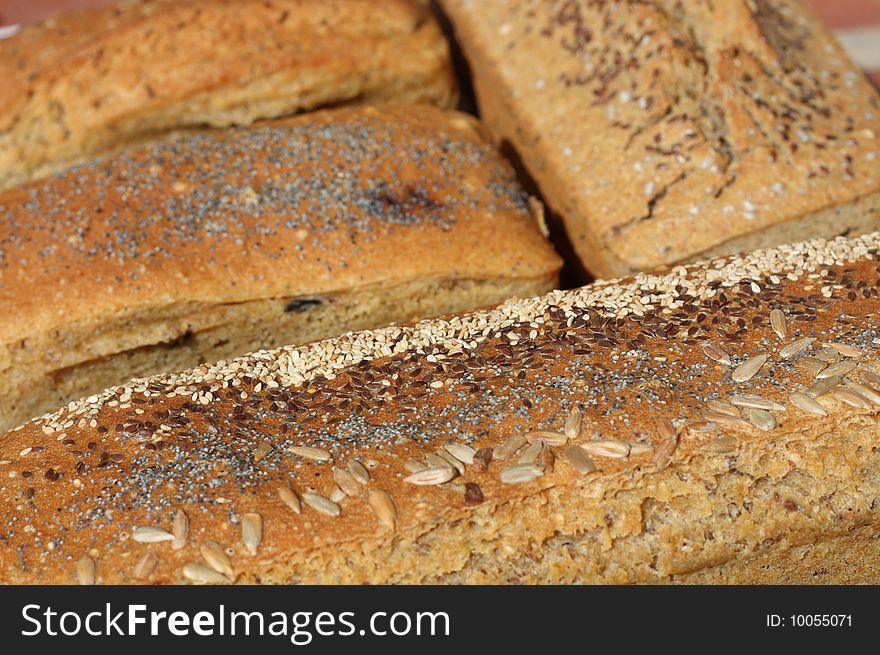 A few loafs of fresh homemade bread