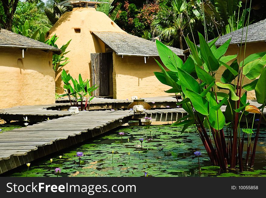 Thai bungalow for spa treatments