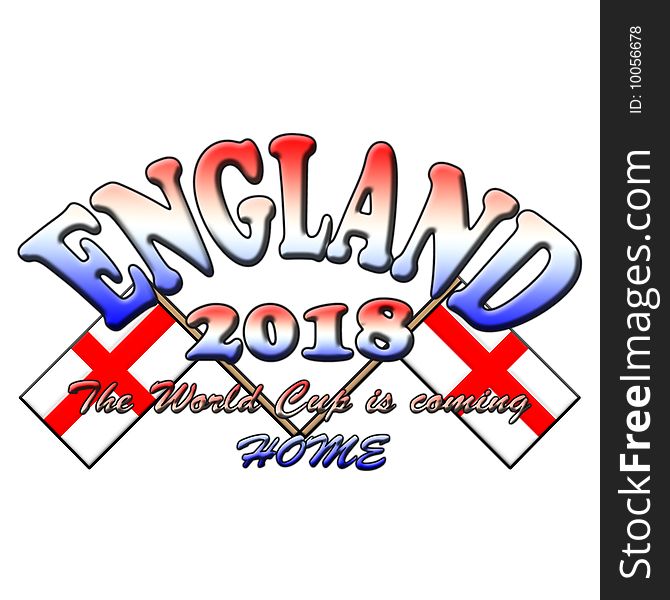 England 2018 world cup banner