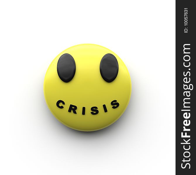 Sign - Smile crisis or crisis smiling.