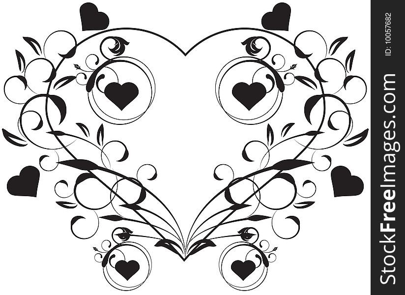 Vector Floral Love