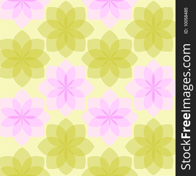 Wallpaper from the stylized flowers