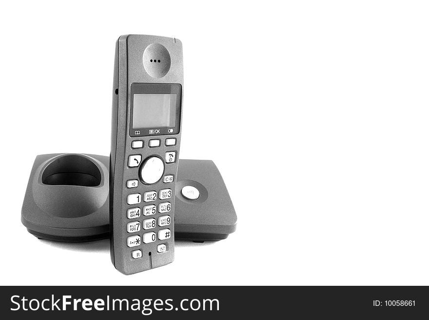 Dect Phone isolated on a white background