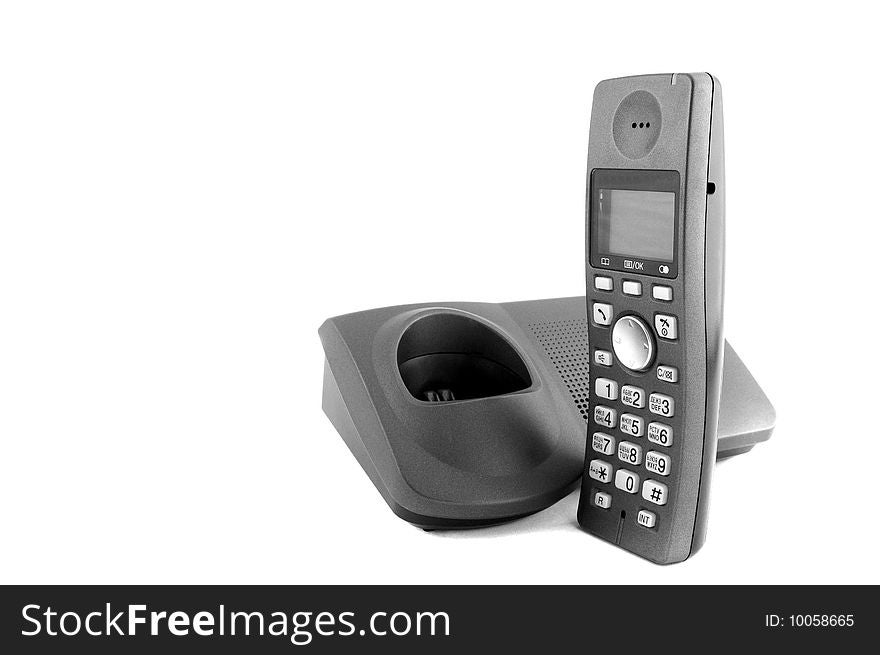 Dect Phone isolated on a white background
