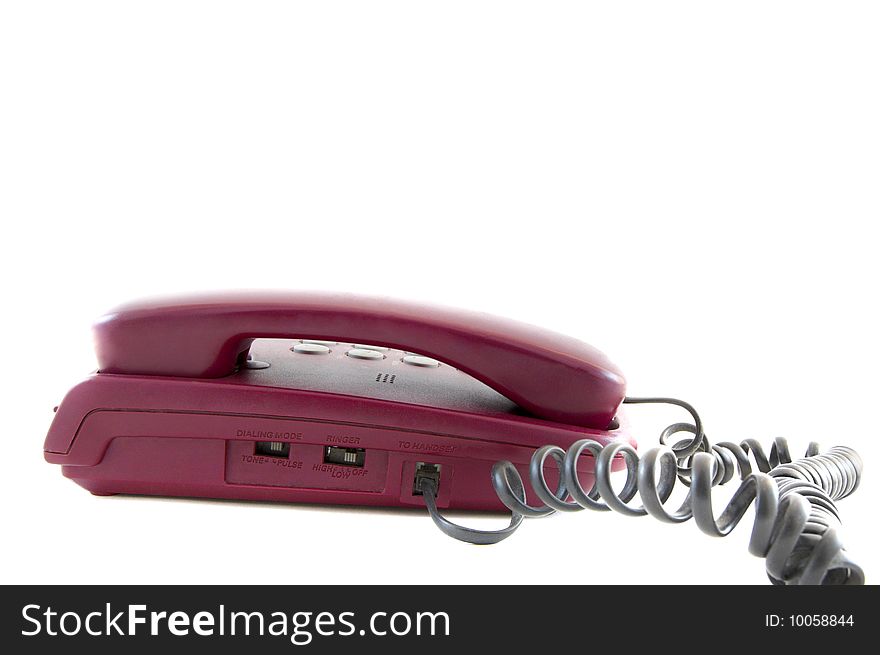 Telephone isolated on a white background