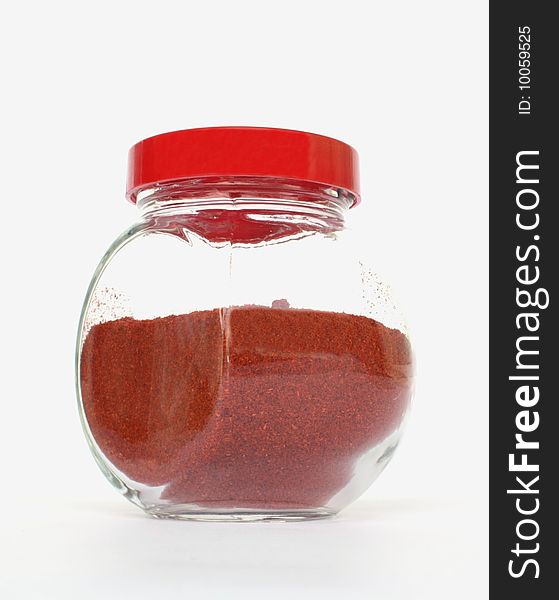 Red Pepper Salt In A Jar.