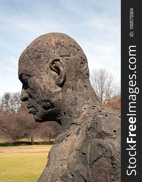 Sculpture, Head, Monument, Statue