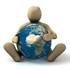 Person Hugging A Planet Stock Images Person Hugging A Planet Stock Images