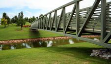 A Park Bridge Royalty Free Stock Photography
