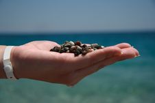 Handful Of Stones Royalty Free Stock Photo