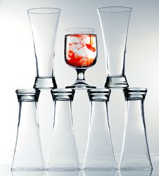 Stack Of Glasses Stock Images Stack Of Glasses Stock Images
