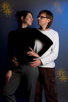 Young Couple Looking Eye To Eye Royalty Free Stock Photo Young Couple Looking Eye To Eye Royalty Free Stock Photo