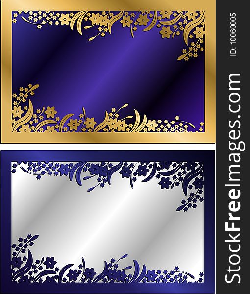 Floral frames vector