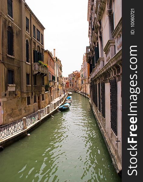 Canal In Venice, Italy