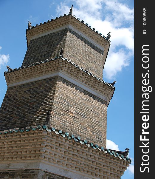 Tsui Sing Lau Pagoda In Tin Shui Wai, Hong Kong