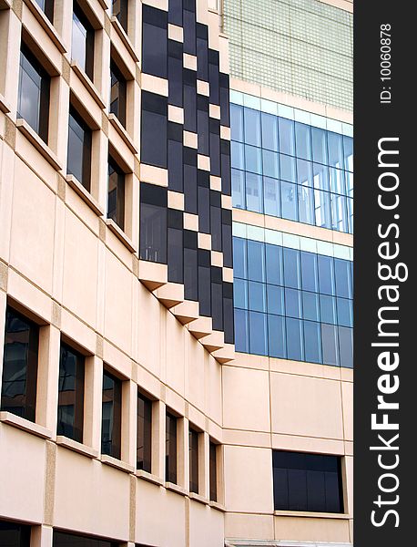 A Pattern of Windows in a Modern Office Building