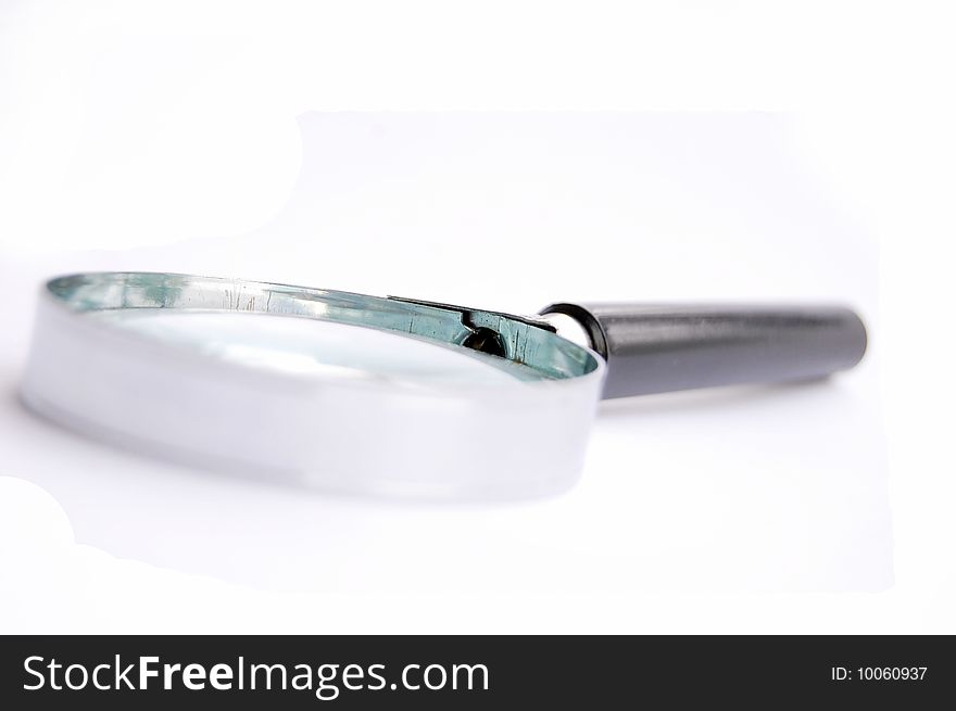 Magnifying Glass - on white background,with path