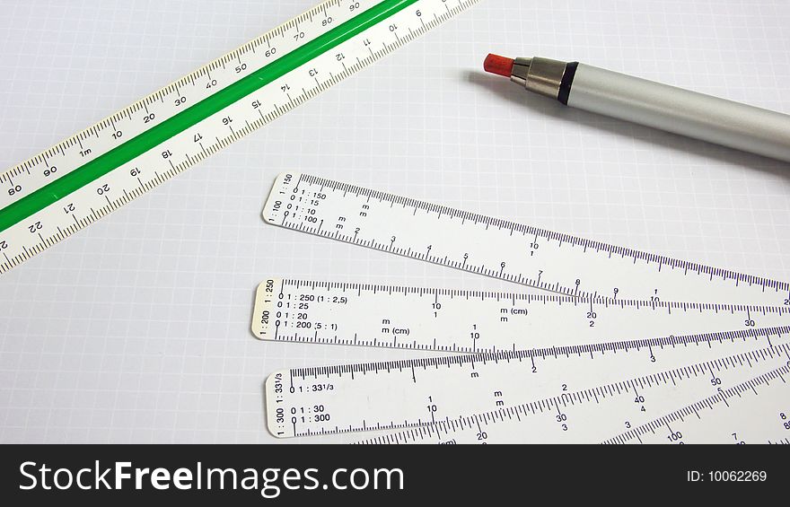Scale Pencil for Architecture and Construction