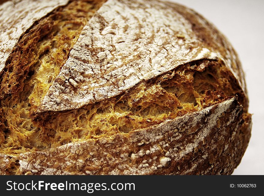 Detail of fresh dark multigrain bread