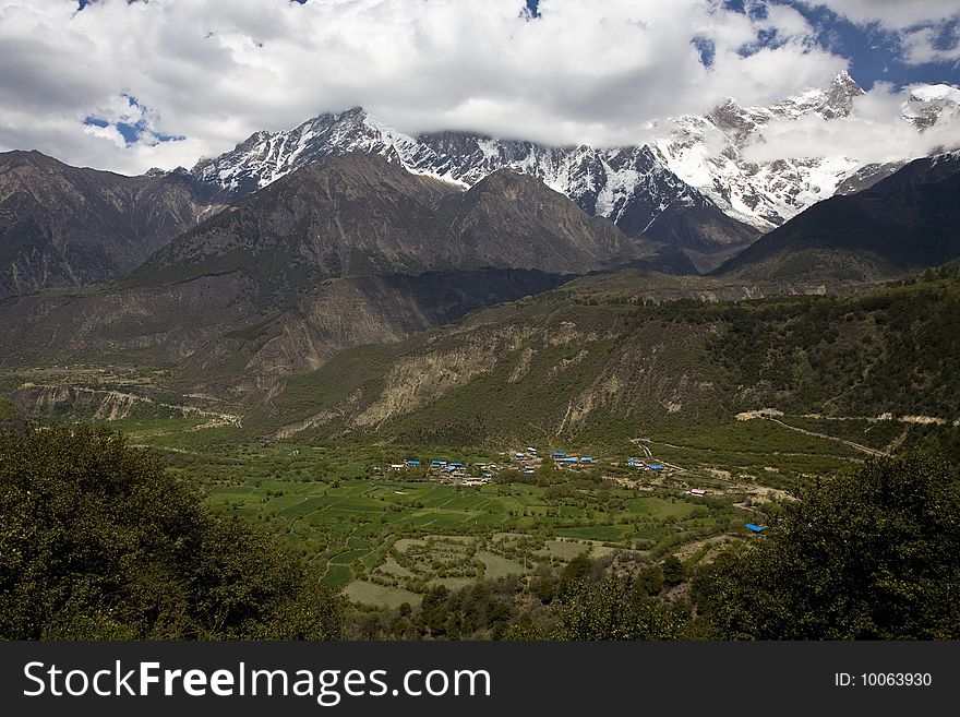 Beautiful landscape in tibet, china