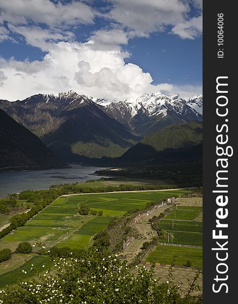 Beautiful landscape in tibet, china