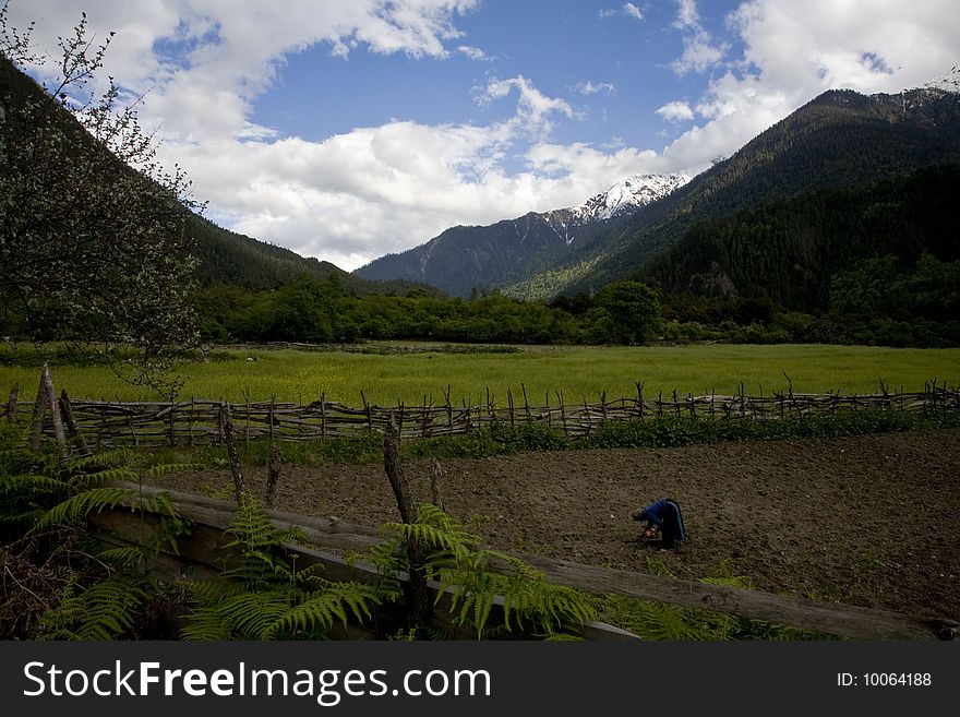 Beautiful landscape in tibet, china