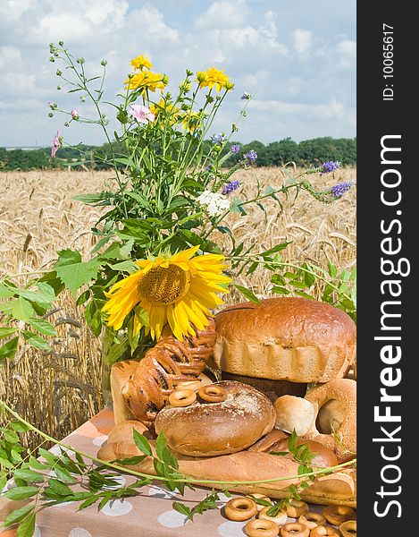 Wild Flowers And Bread.