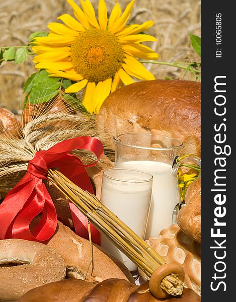 Sunflower And Bread.