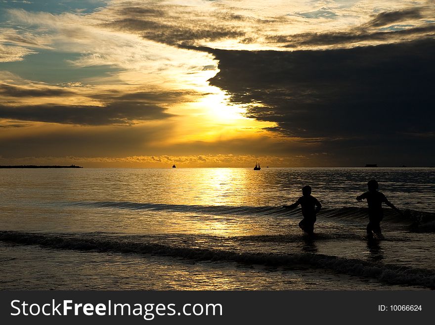 Taken in Cha Am beach, Petchaburi province, Thailand. Taken in Cha Am beach, Petchaburi province, Thailand