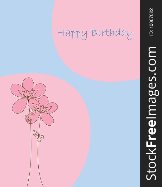 Birthday card design available in both jpeg and eps8 format