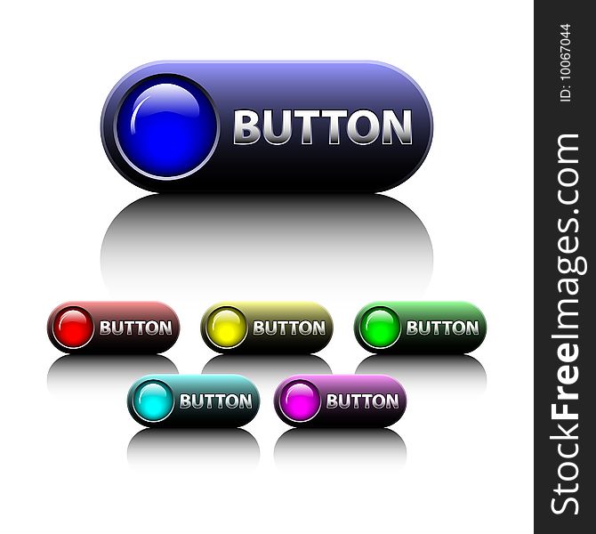 Differnt colour buttons available in both jpeg and eps8 format
