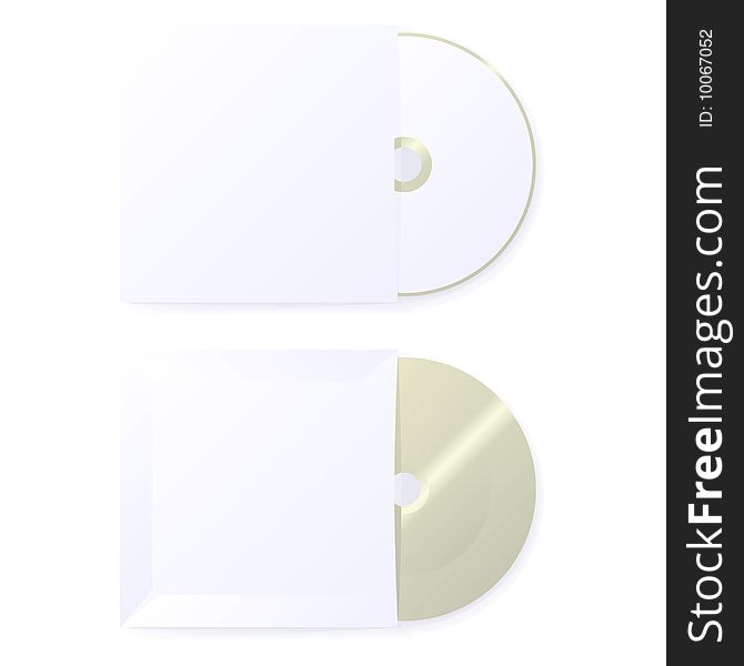 Blank CD showing the front and the back. Available in both jpeg and eps8 format.