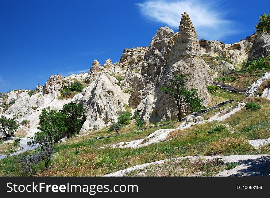 The most famous sight in Turkey's Cappadocia region and rightly so is the Goreme Open-Air Museum. The Goreme Valley holds the region's best collection of painted cave-churches. Medieval orthodox Christian monks (1000-1200 AD) carved the caves from the soft volcanic stone and decorated them with elaborate Byzantine frescoes. The most famous sight in Turkey's Cappadocia region and rightly so is the Goreme Open-Air Museum. The Goreme Valley holds the region's best collection of painted cave-churches. Medieval orthodox Christian monks (1000-1200 AD) carved the caves from the soft volcanic stone and decorated them with elaborate Byzantine frescoes.