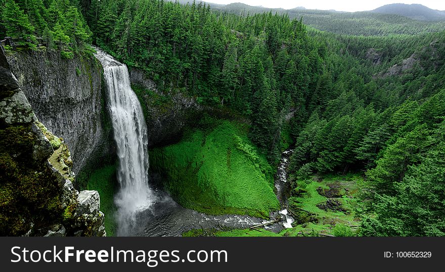 Vegetation, Waterfall, Nature, Nature Reserve