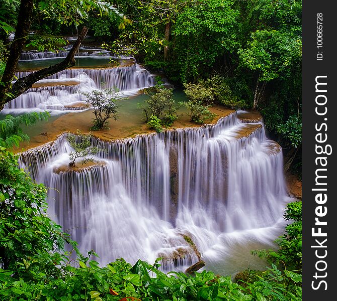 Huai Mae Kamin Waterfall in Kanchanaburi,Thailand. Huai Mae Kamin Waterfall in Kanchanaburi,Thailand