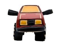 Wooden Toy SUV Royalty Free Stock Photo