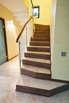 Staircase In A New House Royalty Free Stock Image