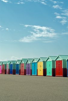 Colourful Beach Huts Stock Images Colourful Beach Huts Stock Images