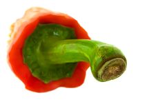 Eaten Red Pepper Stock Images