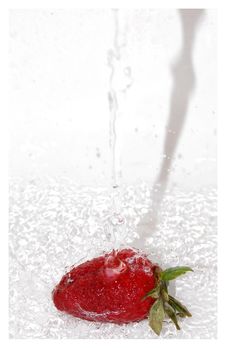 Strawberry Splash Stock Image Strawberry Splash Stock Image