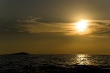 Island At Sunset Stock Photo Island At Sunset Stock Photo