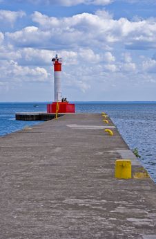 Lighthouse On The Pier Stock Photography Lighthouse On The Pier Stock Photography