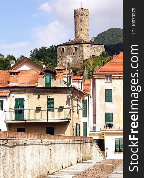 A detail of a medieval city in the north of Italy. A detail of a medieval city in the north of Italy.