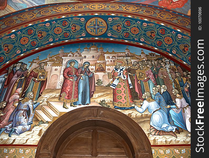 Church wall painting