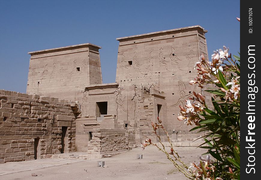 Philae temple - on an little island in the Assuan-water reservoir