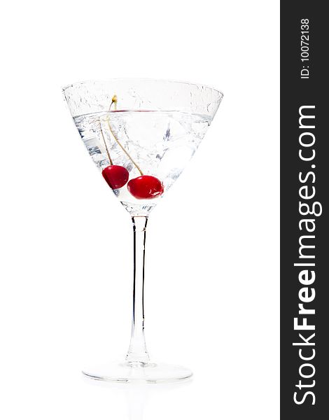 Cocktail drink with sweet cherry