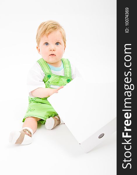 Baby With White Document Folder