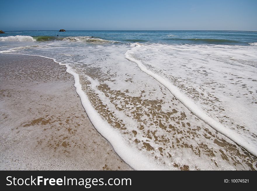 Empty beach in Santa Cruz California. Empty beach in Santa Cruz California